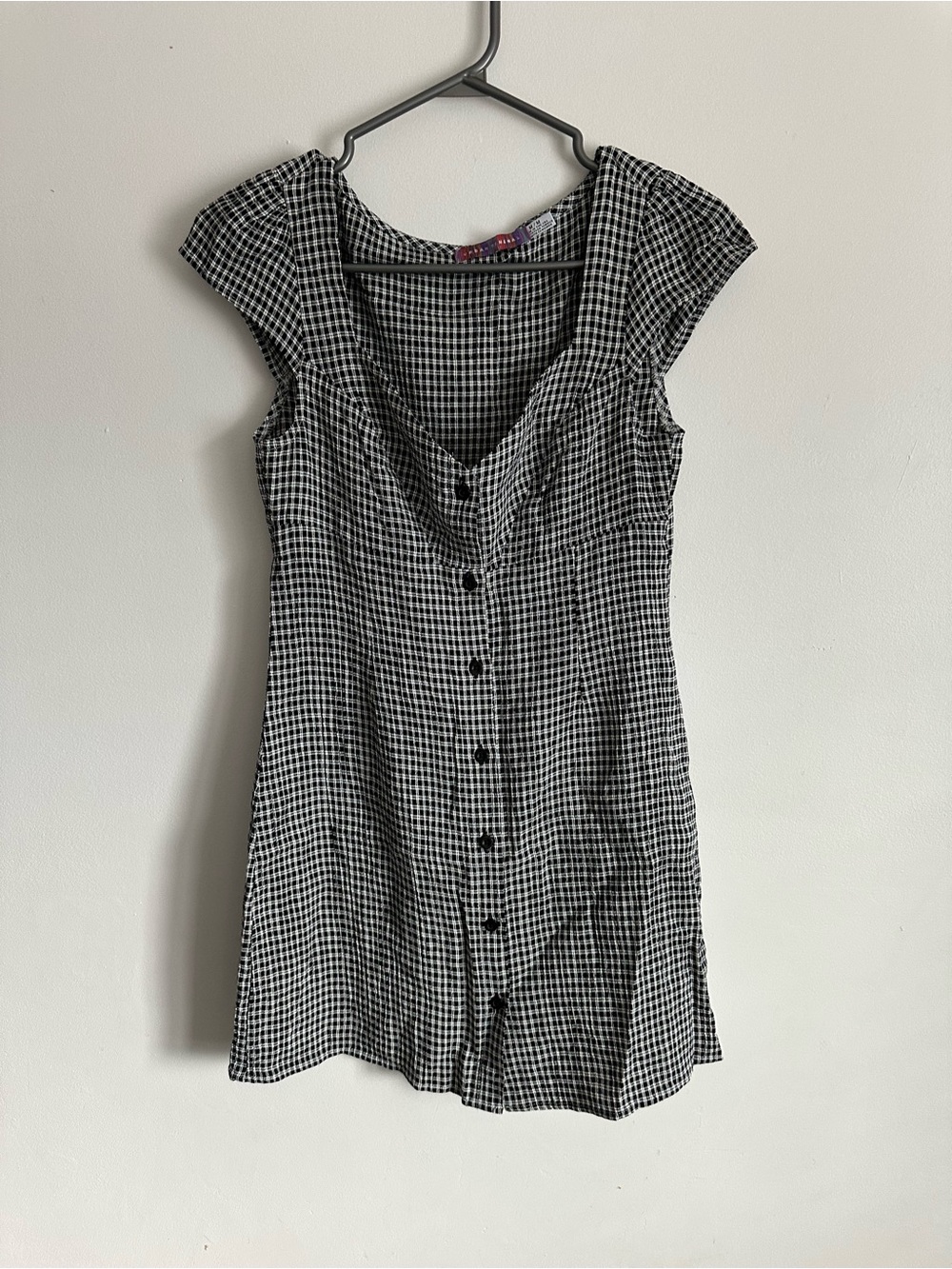 Urban Outfitters Gingham Button Dress